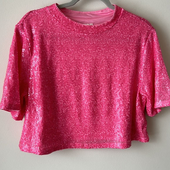 Pink Sequin Top - Picture 3 of 8